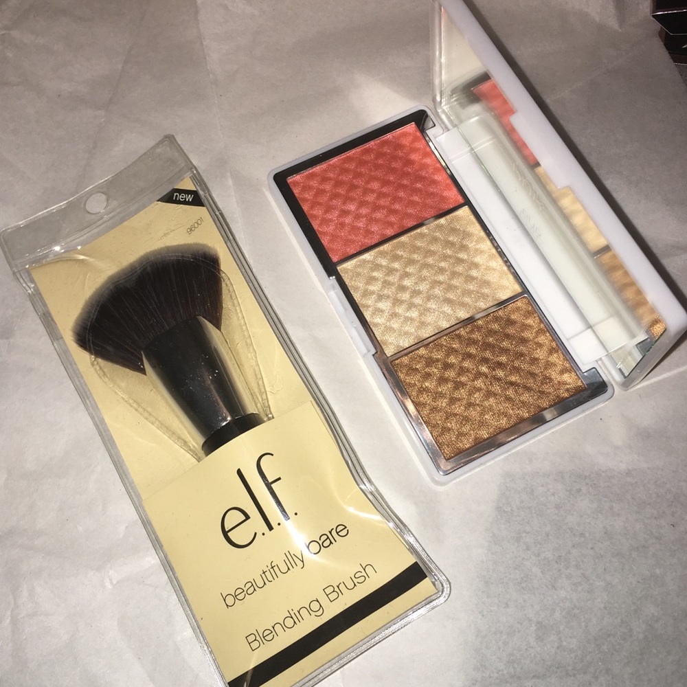 PUR Bronze & Brighten Palette & elf brush